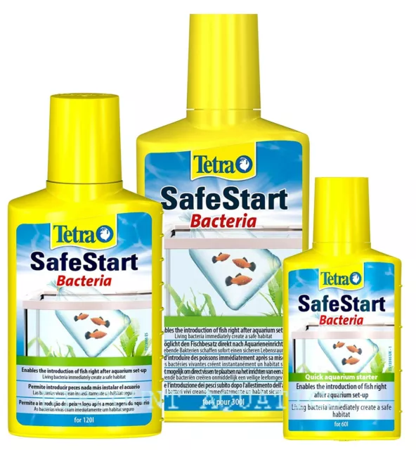 Tetra Safestart Safe Start Live Bacteria Filter Cycle Aquarium Fish Tank