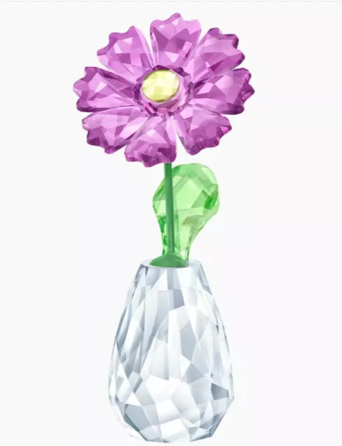 Swarovski Crystal Figurine Flower Dreams Gerbera Purple  5439225 New in Box