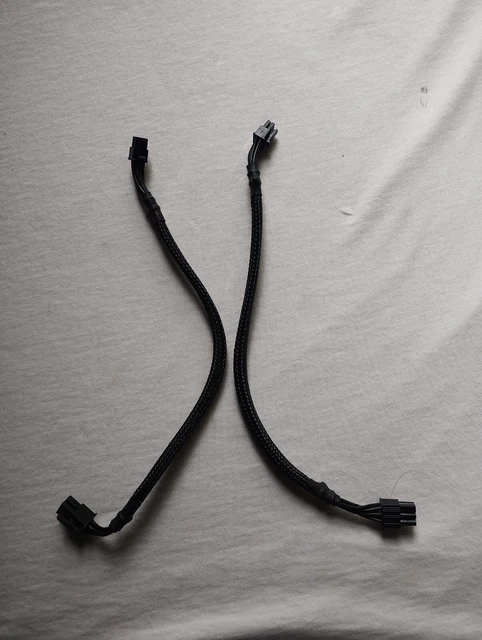 2Pcs Mini 6Pin to PCI-E 6Pin Graphics Video Card Power Cable 35CM for Mac Pro G5