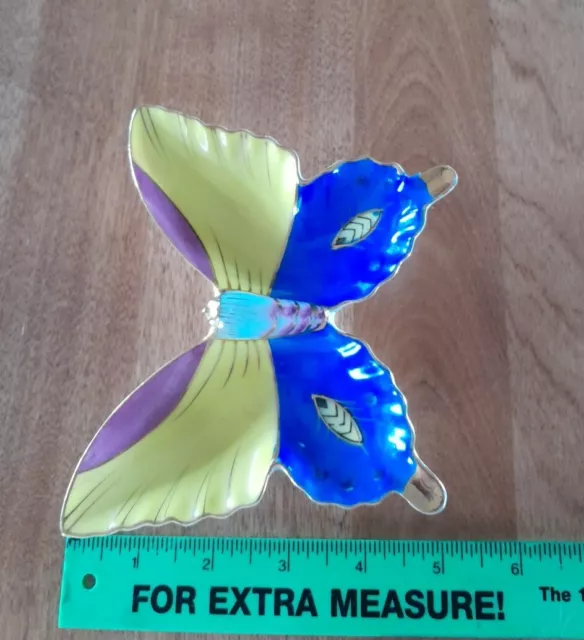 Vintage Porcelain Ceramic Beautiful Butterfly Shaped Relish Dish, Wall Hanging 3