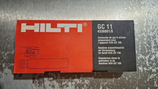 Cartouche de Gaz HILTI GC 11 ORIGINAL HILTI pour Cloueur HILTI GX 100