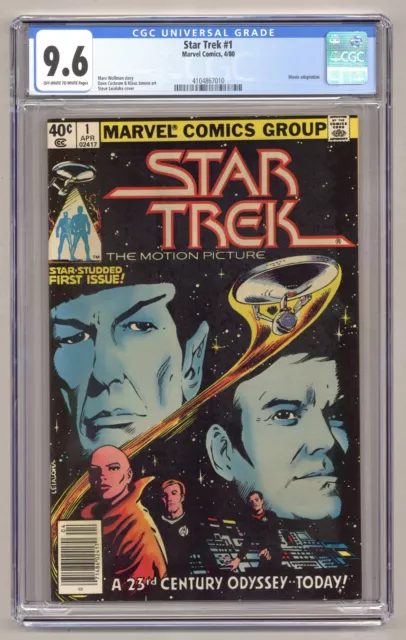Star Trek #1 (CGC 9.6) Movie adaptation Kirk Spock Newsstand 1980 Marvel M710