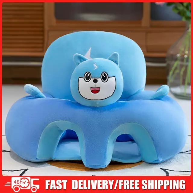 Soft Plush Baby Sitting Chair Cover Safety Baby Support Seat Case Without Filler