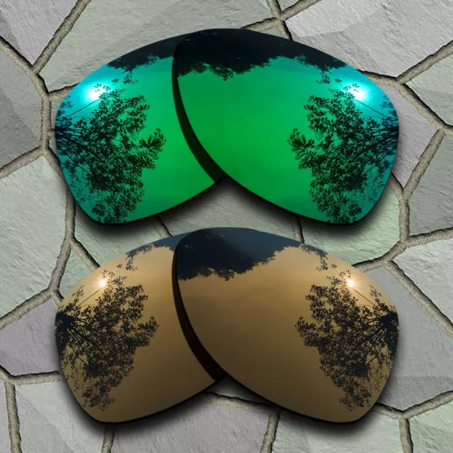 US Jade Green&Bronze Copper Polarized Lenses Replacement For-Oakley Dispatch 2