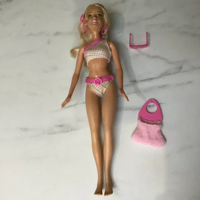 Vintage Mattel 2006 beach glam Barbie doll and bikini outfit collectible