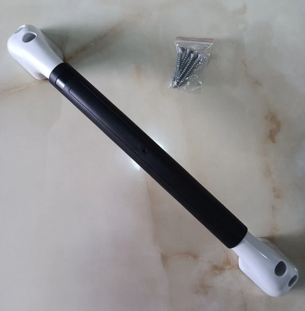 RV CAMPER WHITE Soft Touch Entry Door Grab Bar Handle 18.5 Inch 32.99