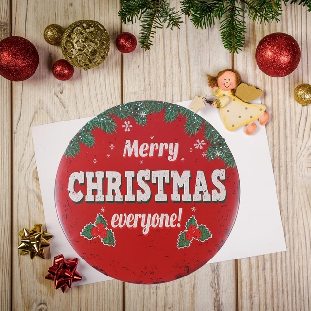 12 " Segno D'attaccatura Di Natale Appendiabiti Per Ornamenti Lamiera Di Ferro