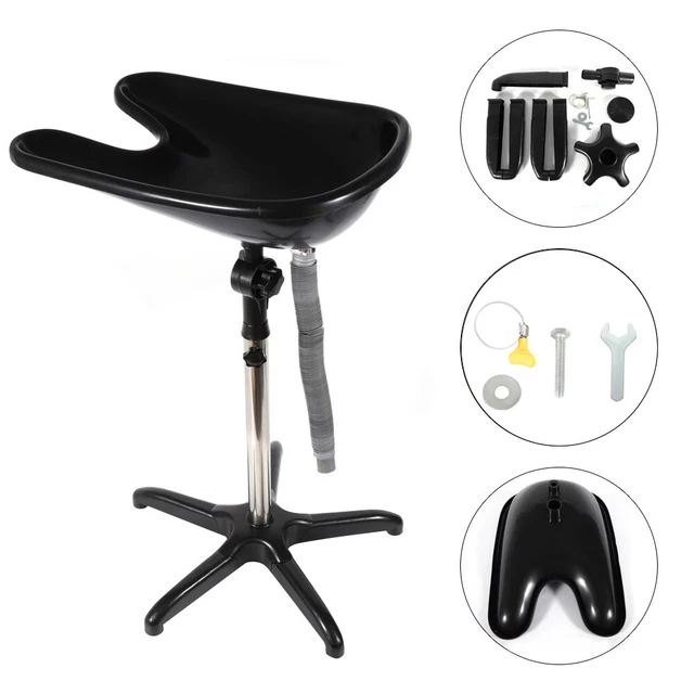 Lavabo testa mobile shampoo lavabo per capelli lavabo nero DE