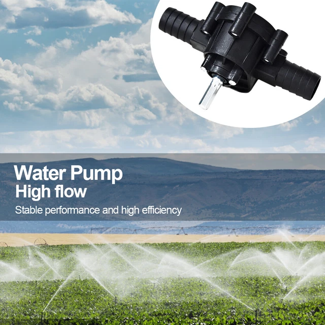 Pompa Ad Acqua Per Trapano Elettrico: Autoadescante, Portatile, Con Gambo Esagonale 6.35mm Per Travaso Fluidi