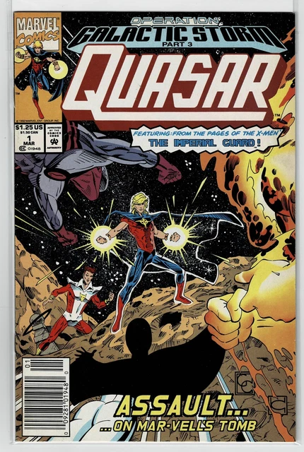 Quasar #1 Operation Galactic Storm #3 Marvel Comics 1992 Greg Capullo Art/Cover