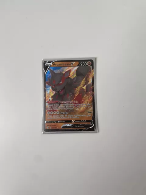Carte Pokémon Arcanin de Hisui V 090/195 Tempête Argentée FR NEUF