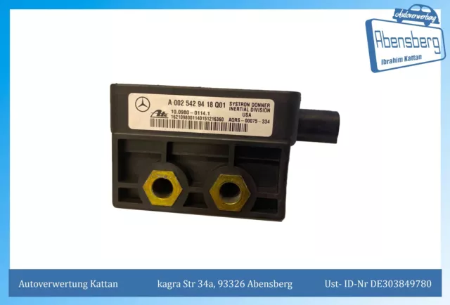 gebr-MERCEDES C-KLASSE CL203 C220 Sensor Querbeschleunigung A0025429418 #1746