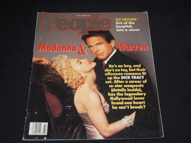 1990 July 2 People Magazine - Madonna & Warren Beatty Cover - L 10708