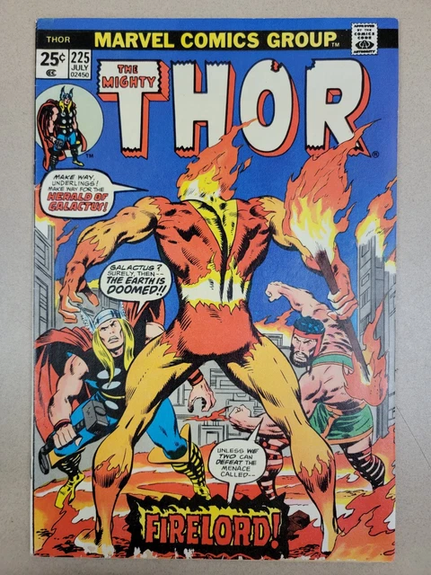 Marvel Comics The Mighty Thor #225 1st Team Appearance Of Firelord Key Issue