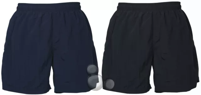 Kids Taslon Shorts Size 6 8 10 12 14 Black or Navy Sport Training Boys