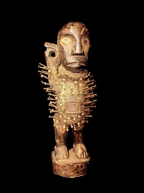 Tribal Power Figure (Nkisi Nkondi) Kongo peoples Kongo African Art -6519