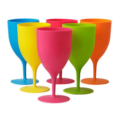 6 piezas/juego de tazas de champán de copa de vino de plástico de alta calidad picn WF