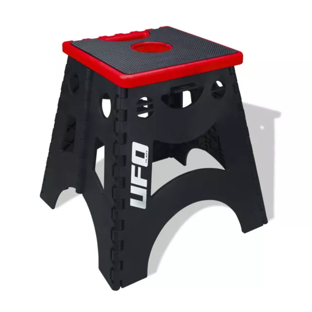 UFO Mecha Foldable MX Bike Stand Red