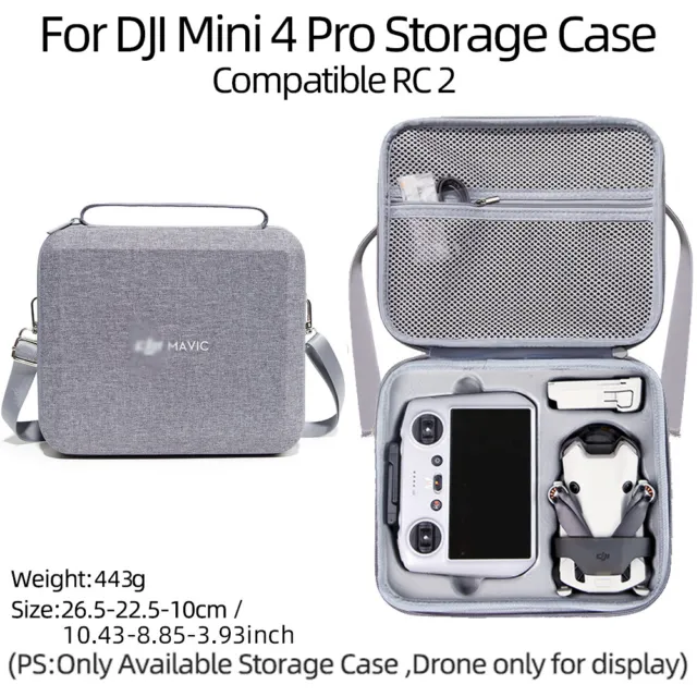 Storage Bag For DJI Mini 4 Pro Drone RC 2 Carrying Case Travel Shoulder Bag SDE 3