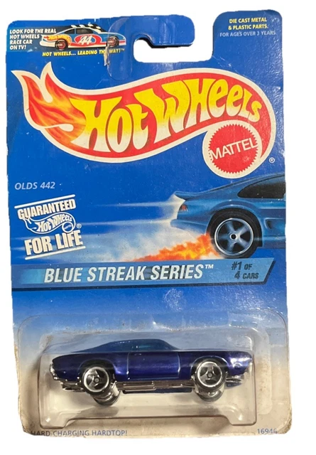 Hot Wheels Blue Streak Series Nissan Truck #574 - 1:64 Scale Die-Cast Toy Car, Blue Nissan Pickup