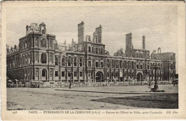 CPA Commune PARIS City Hall MILITARY WAR 1870 (47230)