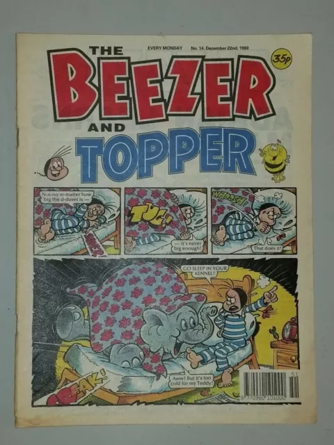 Beezer And Topper #14 22Nd December 1990 Beryl The Peril British Weekly ^