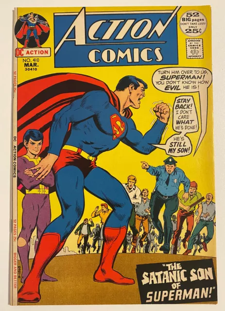 Superman Action Comics # 410 ( Dc Mar 1972 )  Bronze Age 9.0 Vf/Nm High Grade!
