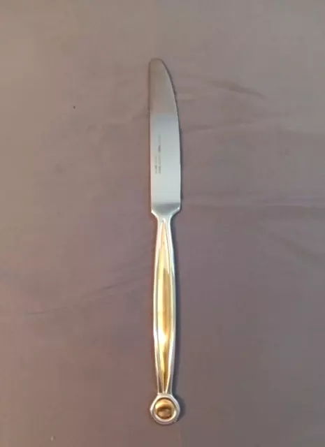 VERY RARE Sasaki Anelli Gold Dinner Knife by Mikel Bjornst Jerna Designs Korea VERY RARE Sasaki Anelli Gold Dinner Knife by Mikel Bjornst Jerna Designs Korea