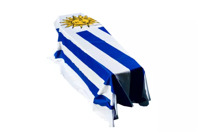Cortina con ataúd bandera de Uruguay - envío rápido
