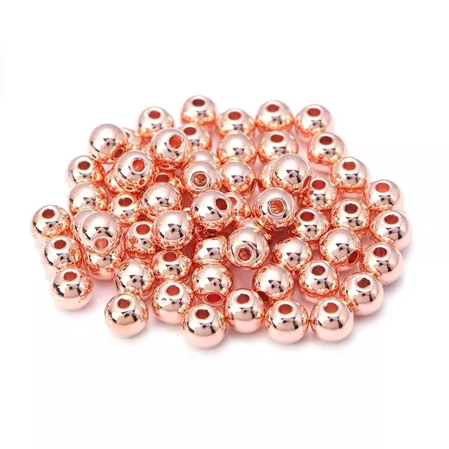 Acrylic Spacer Beads 2Mm  Gold & Silver Plated Jewellery Making Xmas