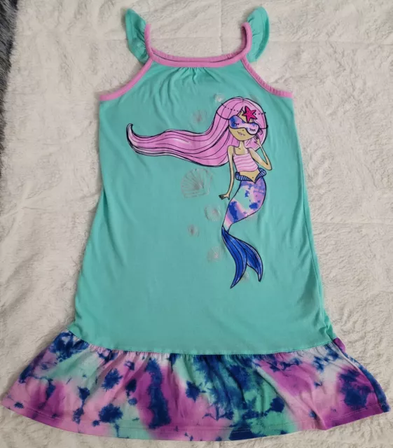 Girls Clothes Mermaid Pajamas Nightgown Dress Size 7/8