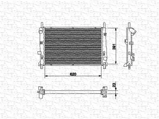 731011 RADIATORE VALEO FORD MONDEO I e II *Spedizione Inclusa!*