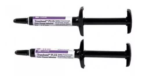 2 x 3M Unitek Transbond Plus COLOUR CHANGE Orthodontic Adhesive 4g Syringe