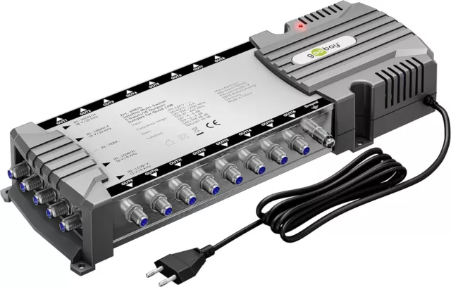 Sat-Multischalter 5 Eingänge/16 Ausgänge; 4K, 8K; Verteiler für 16 Teilnehmer