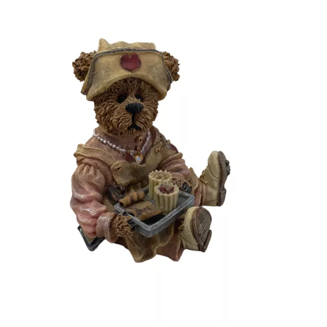 Boyds Bear & Friends Bearstone Rosemary Bearhugs Nurse 1999 Figurine 228316