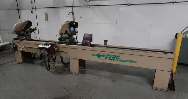 16" x 157" FOMINDUSTRIE "MOXIE" ALUMINUM DOUBLE-HEAD MITRE SAW - #29787 16" x 157" FOMINDUSTRIE "MOXIE" ALUMINUM DOUBLE-HEAD MITRE SAW - #29787
