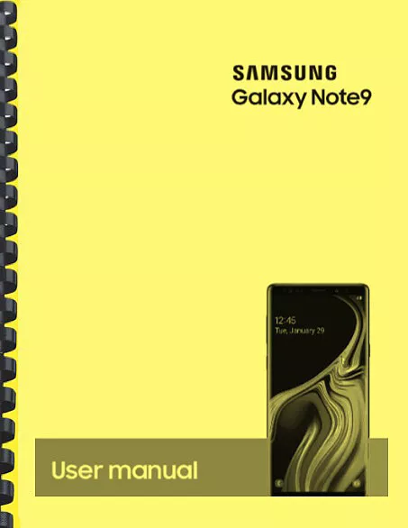 Samsung Galaxy Note 9 Note9 AT&T OWNER'S USER MANUAL