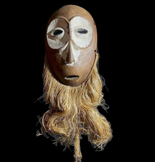 African Masks As Large African Masks Also Known As Hanging Lega Mask-8669