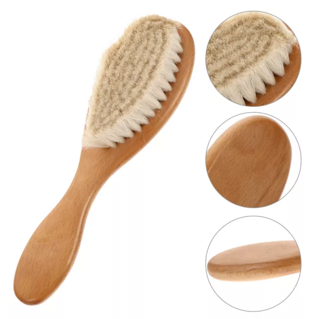 Children's Shampoo Grooming Hairbrush Comb Natural Bristle