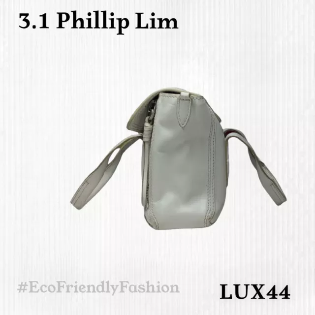 3.1 Phillip Lim Women's Pashli Mini Satchel White Leather Silver Hardware 3