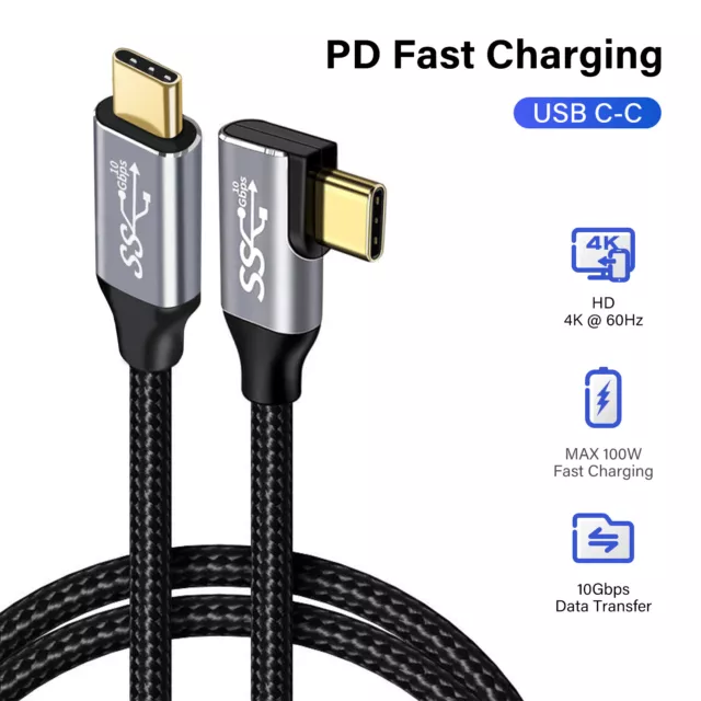 Video Cord 4K 60HZ PD 100W USB 3.1 Gen 2 10Gbps USB Type C Cable Fast Charging 2