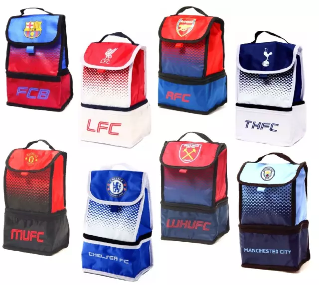 Football Club Lunch Bag School Office Insulated Fade Lunch Bag Box Case