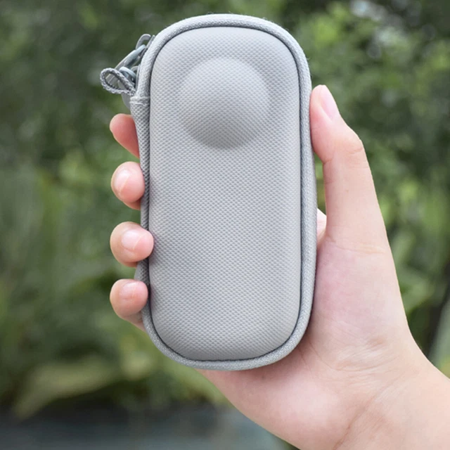 Hartschalen-Schutzhülle PU-Tragetasche für Insta360 One X3/2 (grau)
