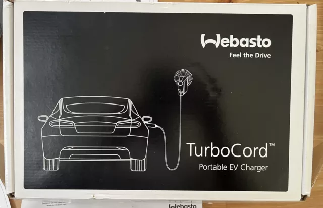 New! WEBASTO TurboCord Level 1+2 Dual 120/240V Portable EV Charger Charging