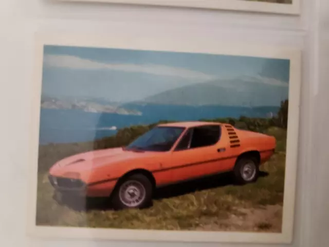 Weet bix card  Fast Wheels Year 1977 No 2 Alfa Romeo Montreal