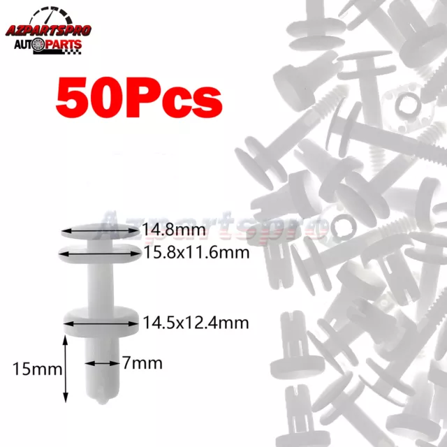 50 Pcs Push Type Retainer Clips Door Trim Panel Fit GM Truck Chevrolet GMC Buick