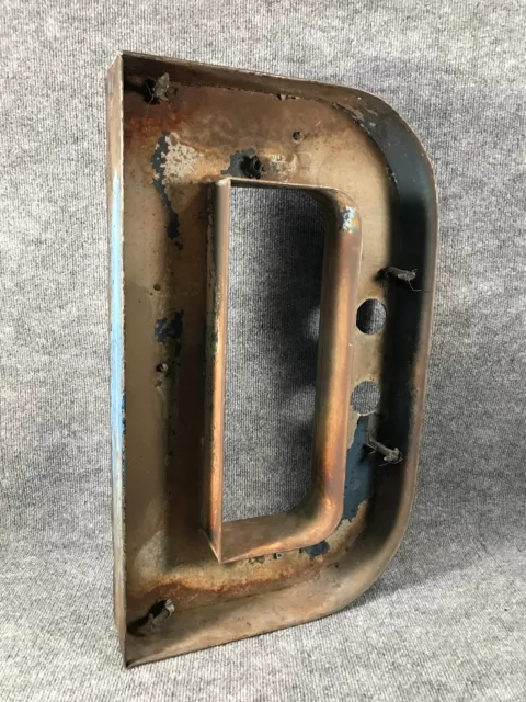 Vintage Neon Channel Letter D Mount for Neon Salvage Weathered 24" Advertising