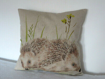 Hedgehogs Chatham Glynn linen fabric 16" cushion cover