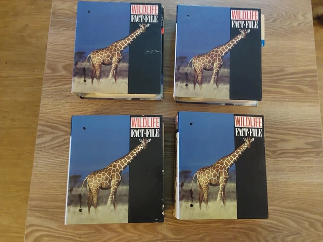 WILDLIFE FACT FILE Folders in 4 binders Over 550 Cards £20.00 - PicClick UK