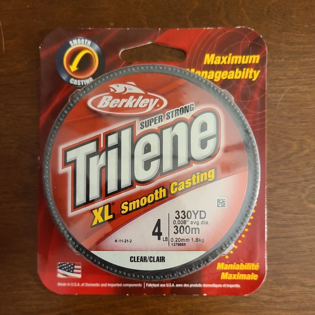 Berkley XLFS14-15 Trilene 4lb. Clear Fishing Line 330 Yards SKU 9788406